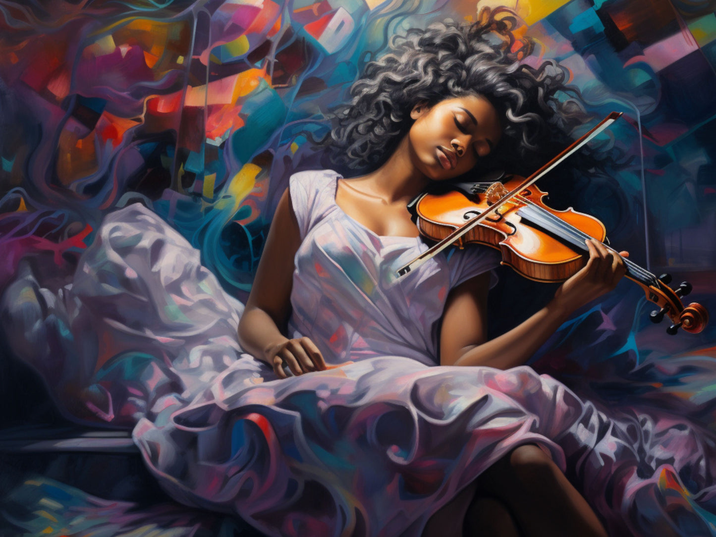 Symphony of Her Dreams Canvas Art