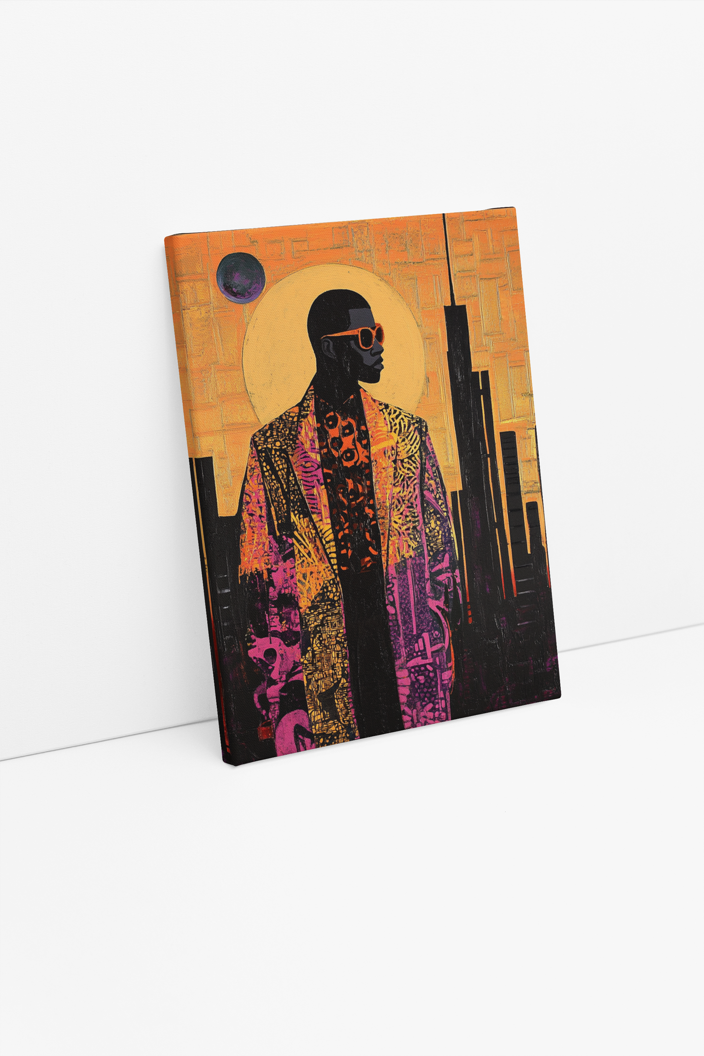 Solar Silhouette Canvas Art