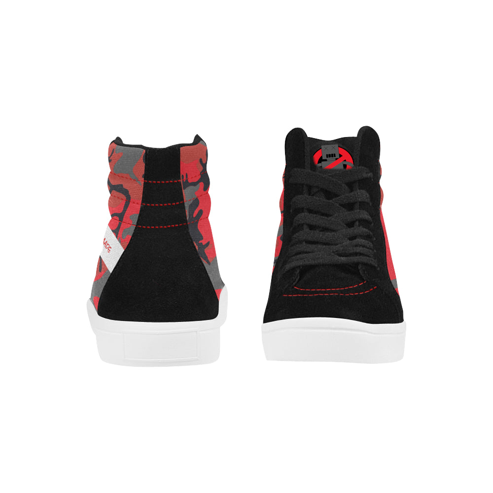 No Robots Camo Red Men's Hightops